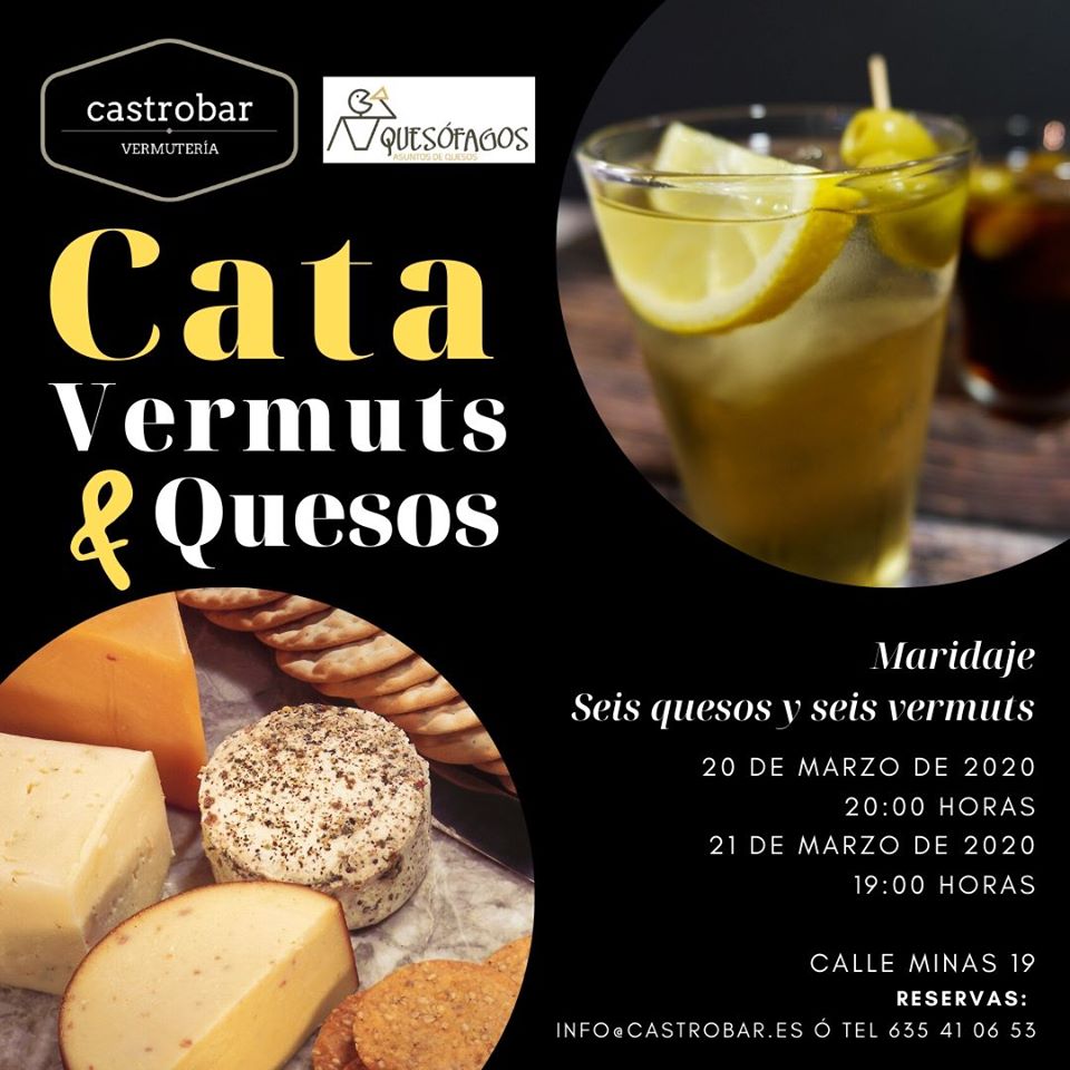 Cata de vermuts y queso Castrobar Vermutería