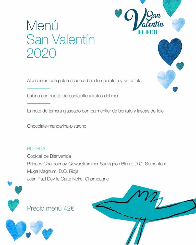 Menú de San Valentín en Celebris