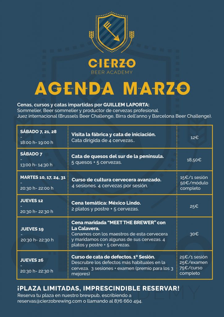 Agenda marzo Cierzo