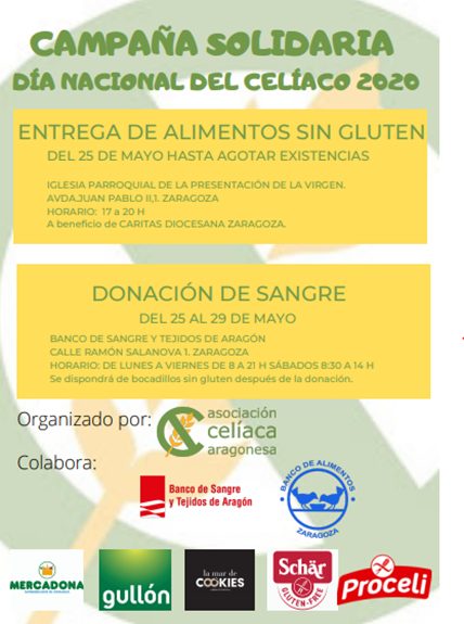 Campaña Solidaria Asociación Celíaca Aragonesa