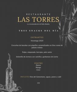 Menu Las Torres 1