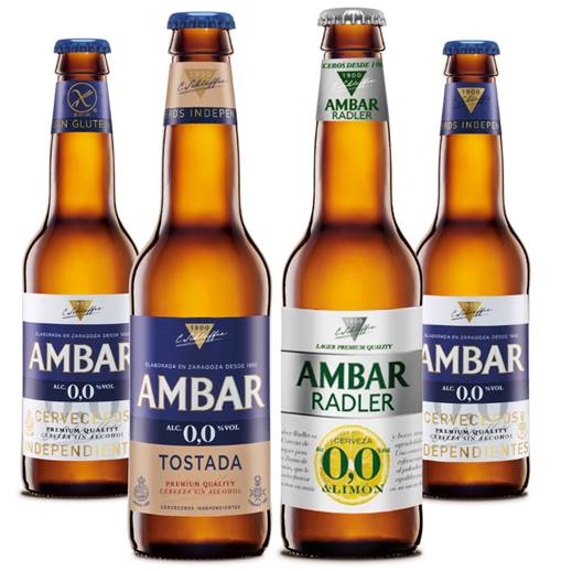 Nuevas cervezas Ambar sin alcohol