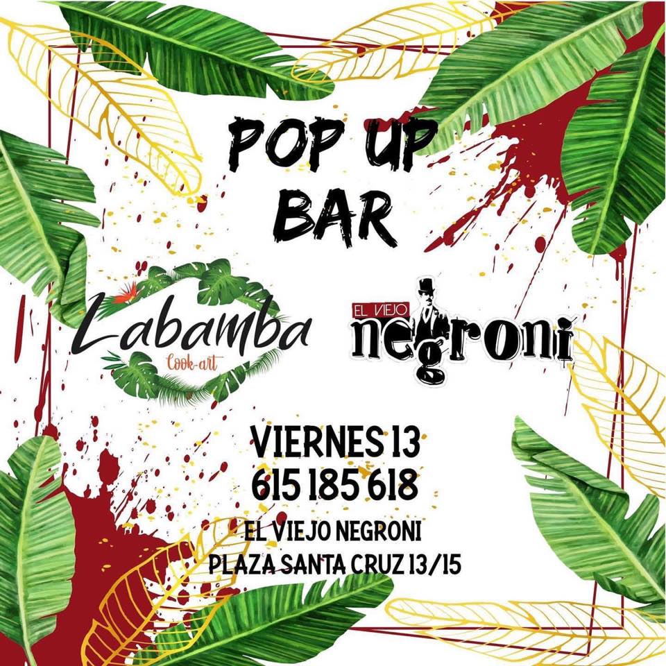 Pop up bar - Lambamba y El viejo negroni