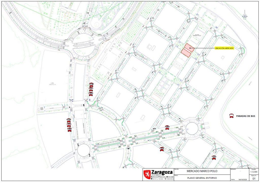 Ubicación del mercado agroalimario de Parque Venecia 