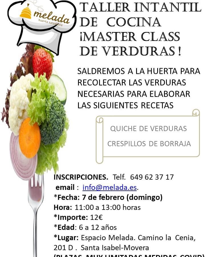 Taller infantil con verduras - Huerta Melada