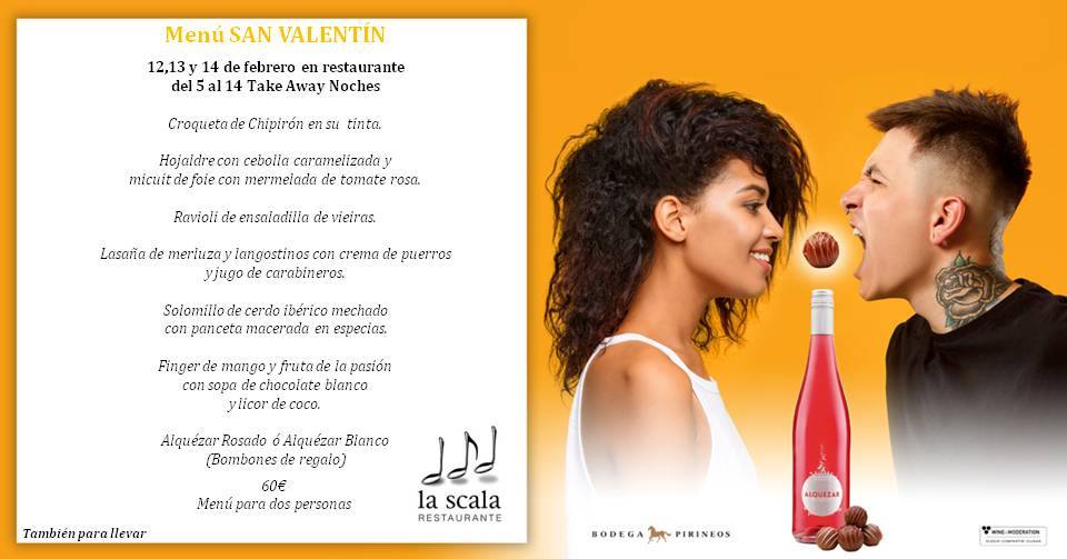 Menú San Valentín - La Scala