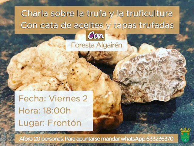 Charla sobre trufa y truficultura con cata 