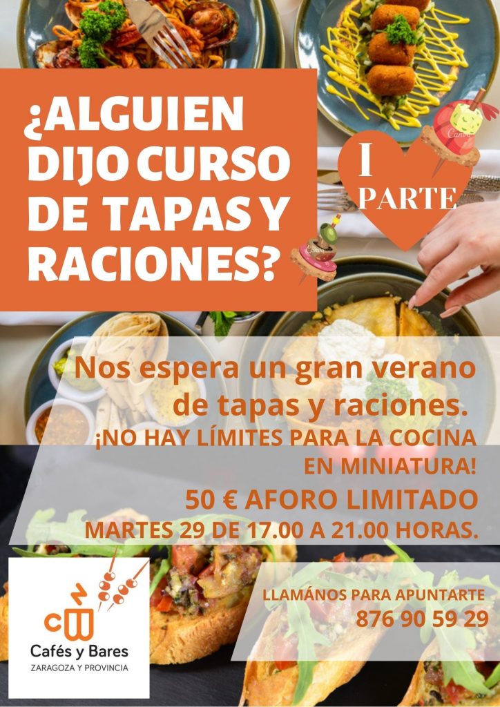 curso de tapas y raciones 29 de junio