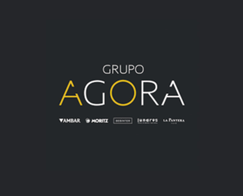 logo agora negro