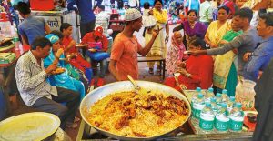 CUL GG Biryani callejero en India