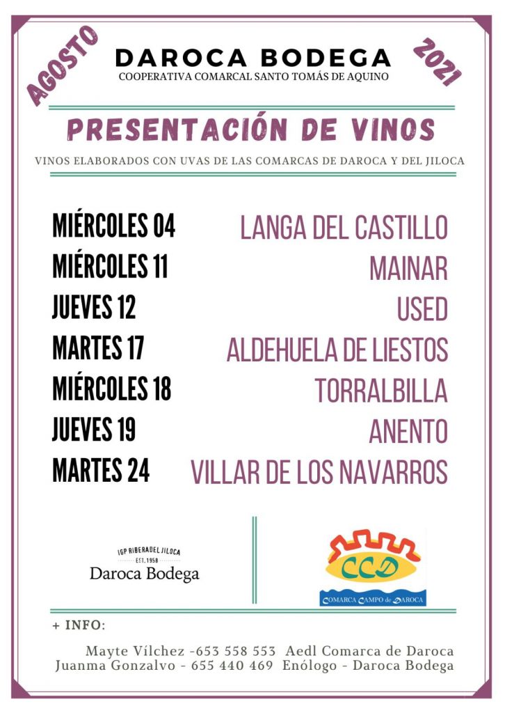 Daroca Bodega- Presentación de vinos