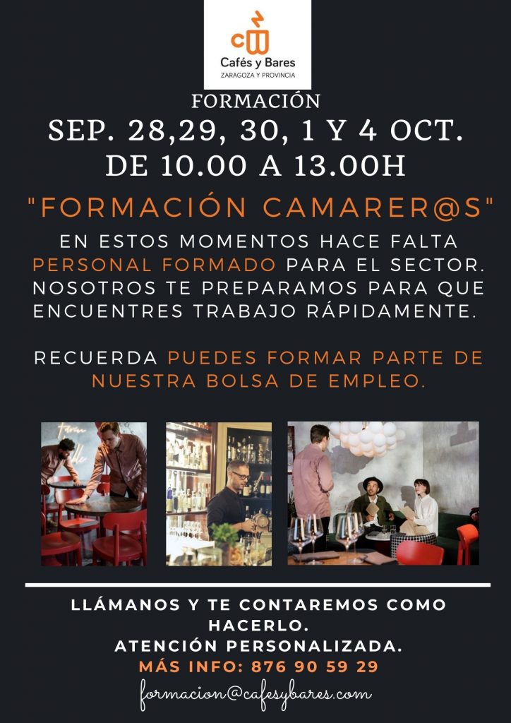 CURSO CAMARERO OFERTA FUERA