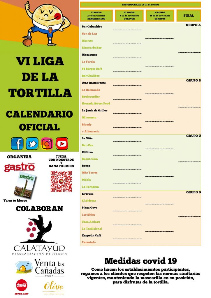 2021 Cartel Calendario 16avos BAJA