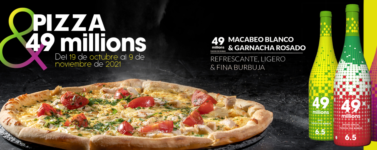 Comienza Pizza & 49 millions, una experiencia que marida la mejor cocina italiana con la nueva bebida, fresca y chispeante