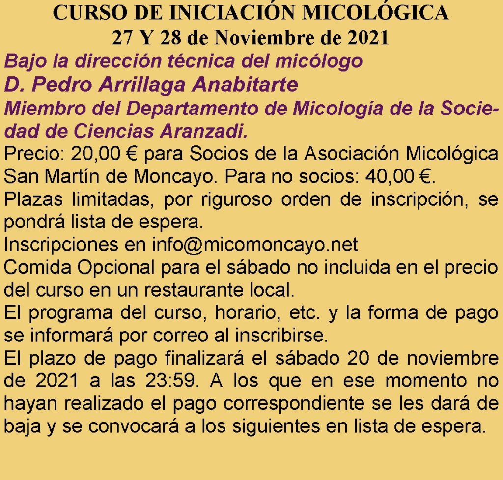 Curso de micología