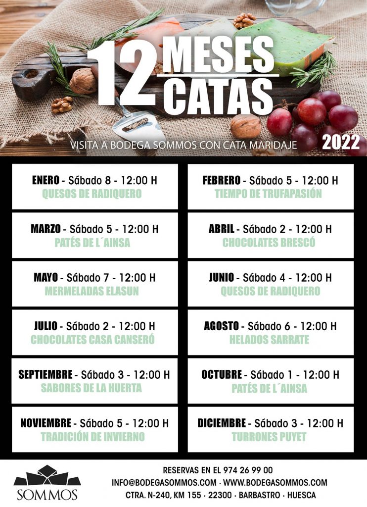 12 meses 12 catas - Bodega Sommos- 2022