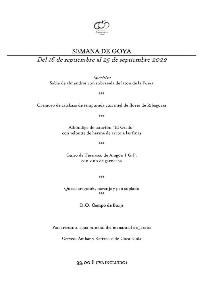 SEMANA DE GOYA 2022
