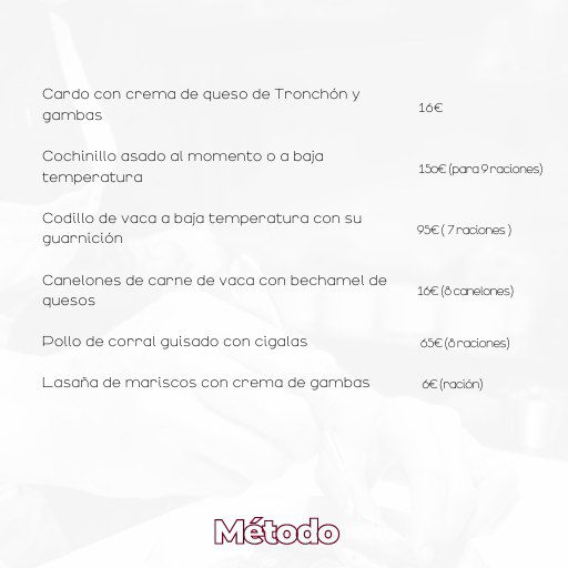 Menú Navidad Método Teruel 