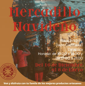 cartel mercado navideño