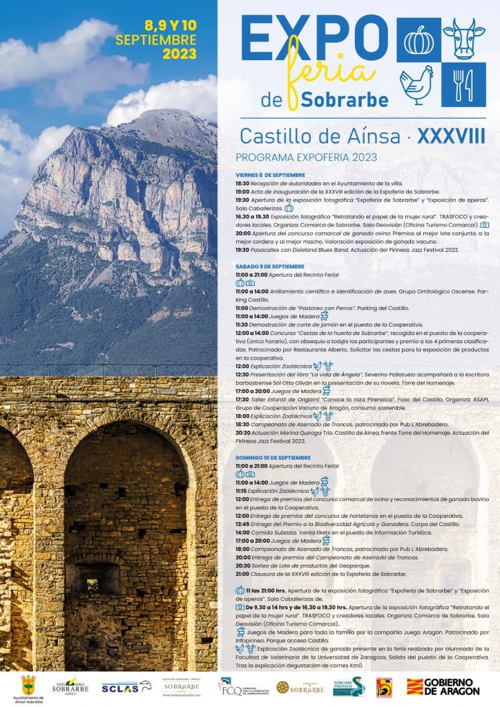 Cartel Programación Expoferia de Sobrarbe