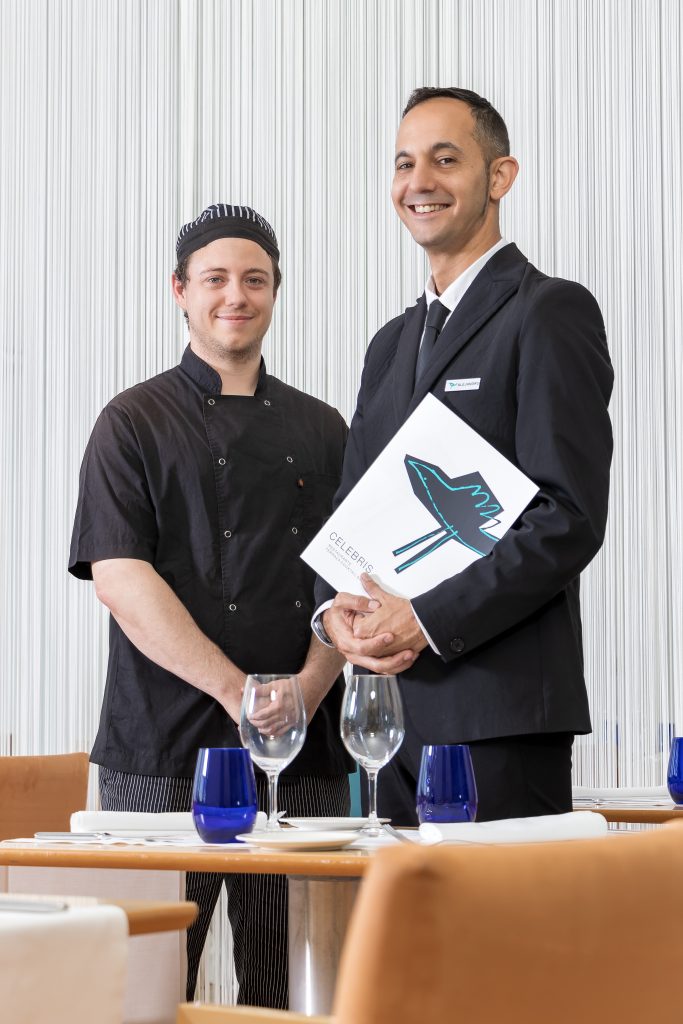 Javier Gómez, jefe de cocina, y Alejandro Martínez, jefe de sala de Celebris