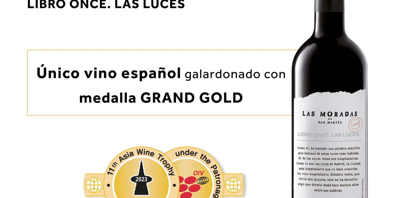 Libro Once. Las Luces, único vino español en recibir un Gran Oro en el concurso Asia Wine Trophy 2023