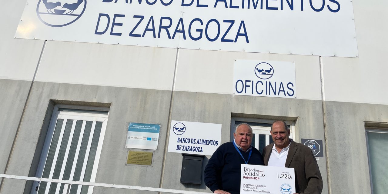 Panishop entrega al Banco de Alimentos el cheque anual en el que se recogen todos los beneficios de la venta del brioche solidario