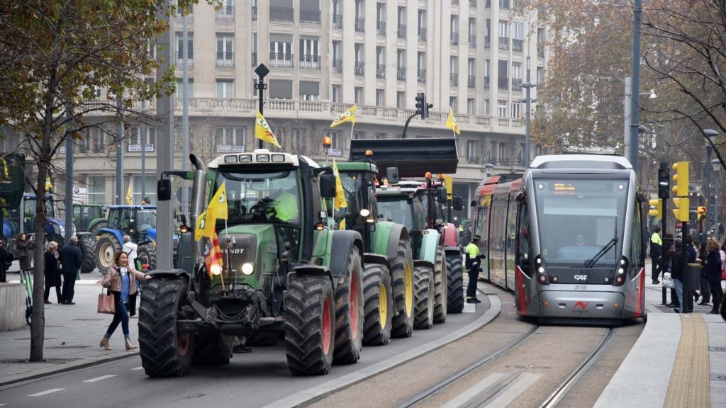 Tractrorada Zaragoza EPA