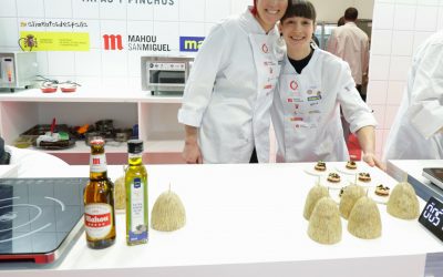 Iris Jordán y David Fernández Piracés, en la gran final del II Campeonato Oficial Hostelería de España – Tapas y Pinchos
