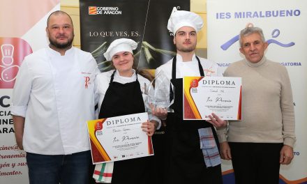 Sara Correa y Saúl Gil, del IES Matarraña, mejores jóvenes promesas de la cocina aragonesa 2024