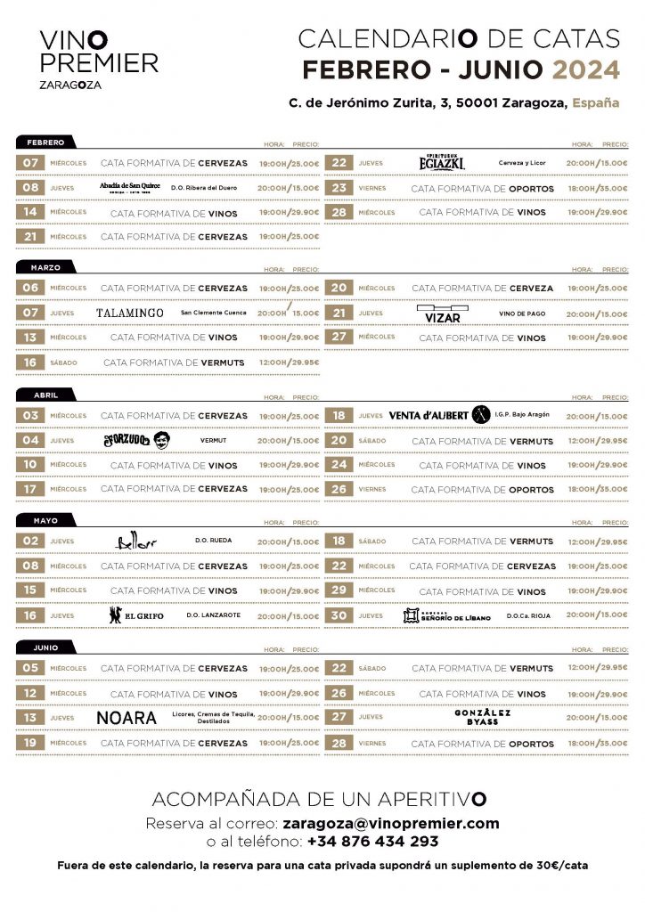 inopremier CALENDARIO ZARAGOZA 