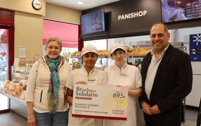 La empresa zaragozana Panishop entrega un cheque solidario a la Asociación de Personas con Linfedema en Aragón