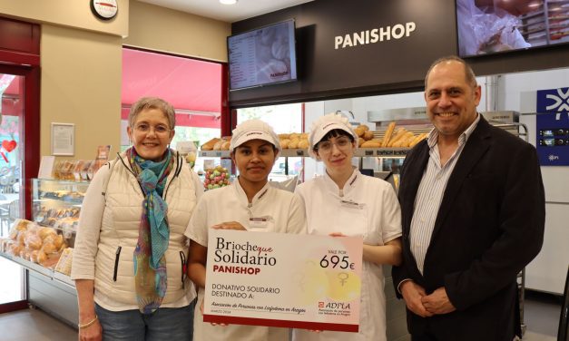 La empresa zaragozana Panishop entrega un cheque solidario a la Asociación de Personas con Linfedema en Aragón