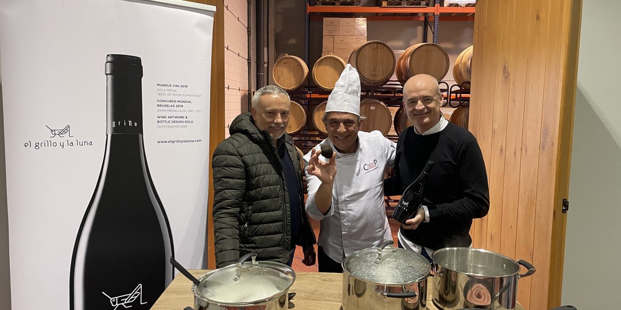 Bodegas El Grillo y la Luna celebra con éxito la segunda edición de sus jornadas dedicadas al vino y la trufa negra de Aragón