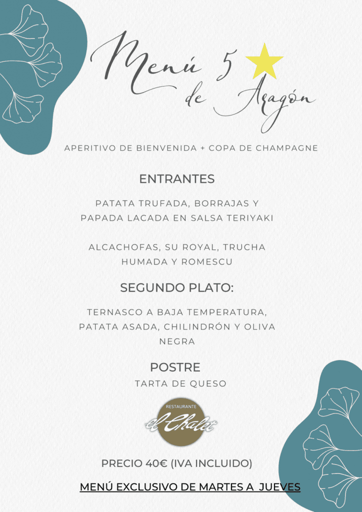 MENU-5-ESTRELLAS Chalet