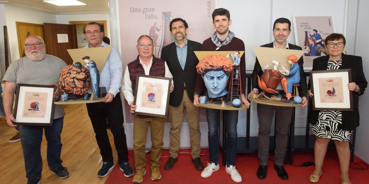 El Gremio de Artistas Falleros y Ambar impulsan la visibilidad a los artistas falleros y reconocen el legado de tres grandes maestros