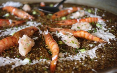 Vodevil Bungalobar suma un nuevo arroz de gamba roja creado por Eneko Fernández y Evaristo Triano