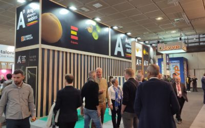 Aragón Alimentos, con el sector frutícola de la Comunidad en Berlín