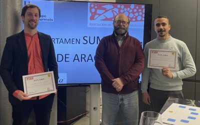 Félix Artigas y Alberto Anadón representarán a Aragón en el Concurso nacional de sumilleres que se celebra en el salón gourmets