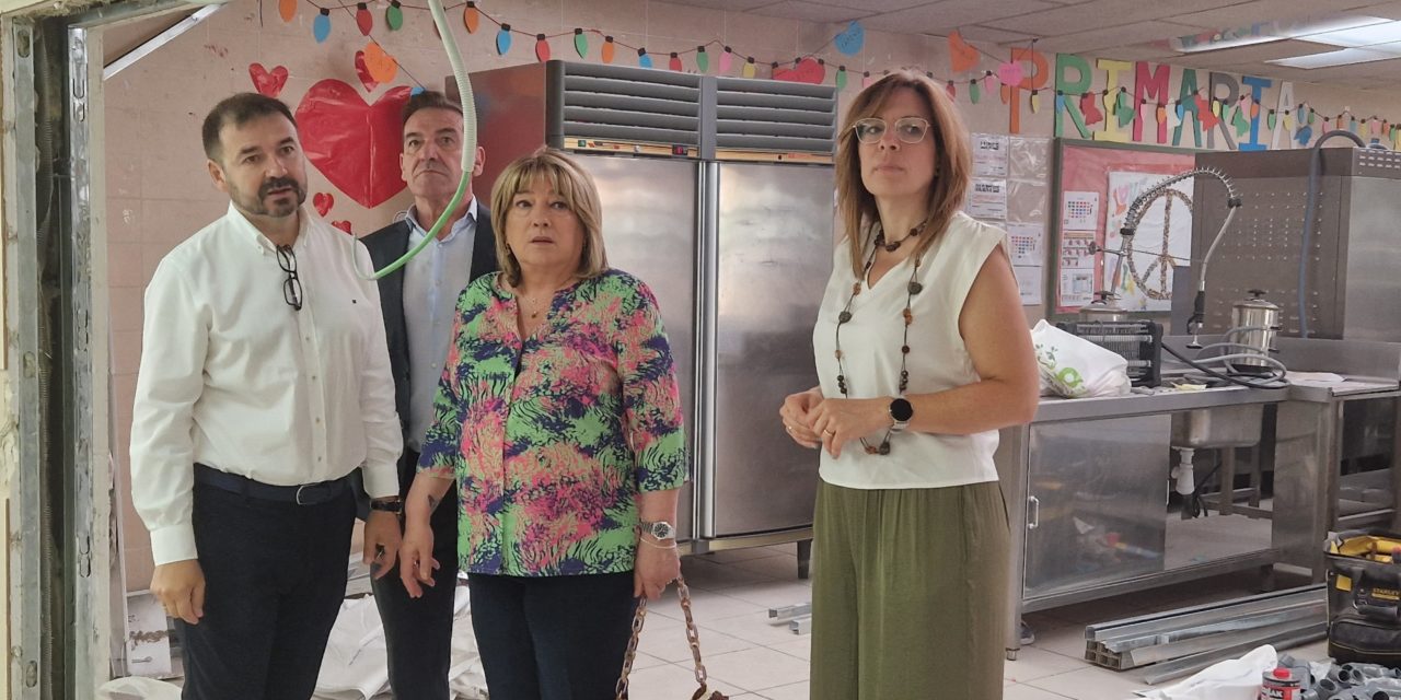 Arrancan las obras para instalar cocinas in situ en una decena de centros educativos