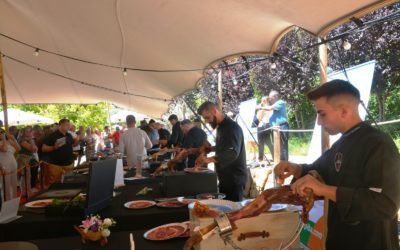 Jorge Díaz, mejor cortador de jamón en Monroyo