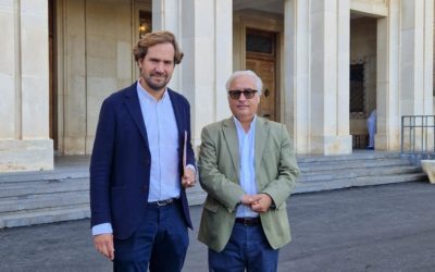 El consejero Javier Rincón y el eurodiputado Borja Giménez Larraz debaten sobre el futuro de la PAC