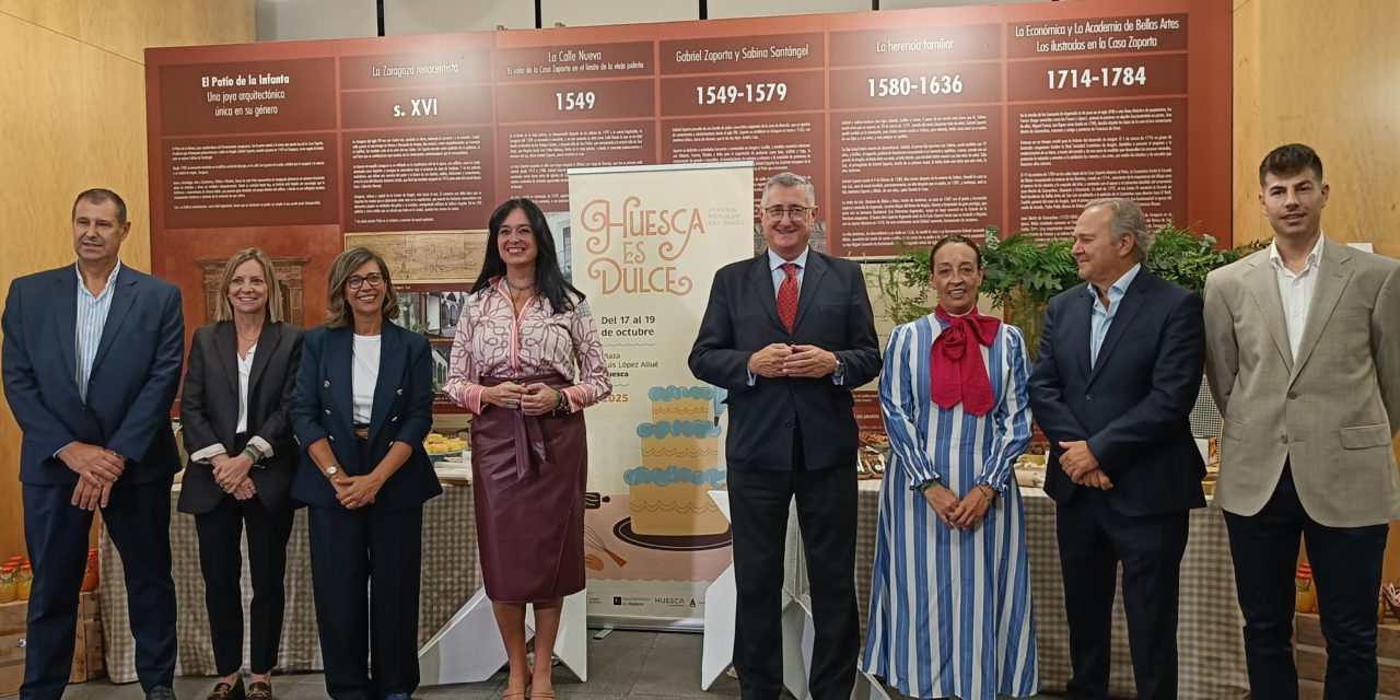 Blasco aplaude la celebración de la segunda edición de la feria ‘Huesca es dulce’ como impulso al turismo