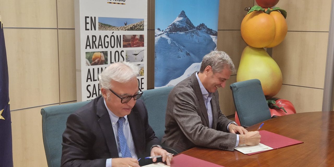 Aragón Alimentos y el Grupo Aramón firman un convenio para impulsar la promoción de los alimentos de Aragón en las estaciones de esquí