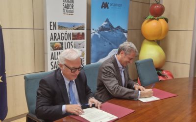 Aragón Alimentos y el Grupo Aramón firman un convenio para impulsar la promoción de los alimentos de Aragón en las estaciones de esquí