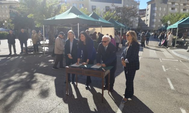 Agricultura y el Ayuntamiento de Huesca firman un convenio para impulsar la promoción de Aragón Alimentos en la capital oscense