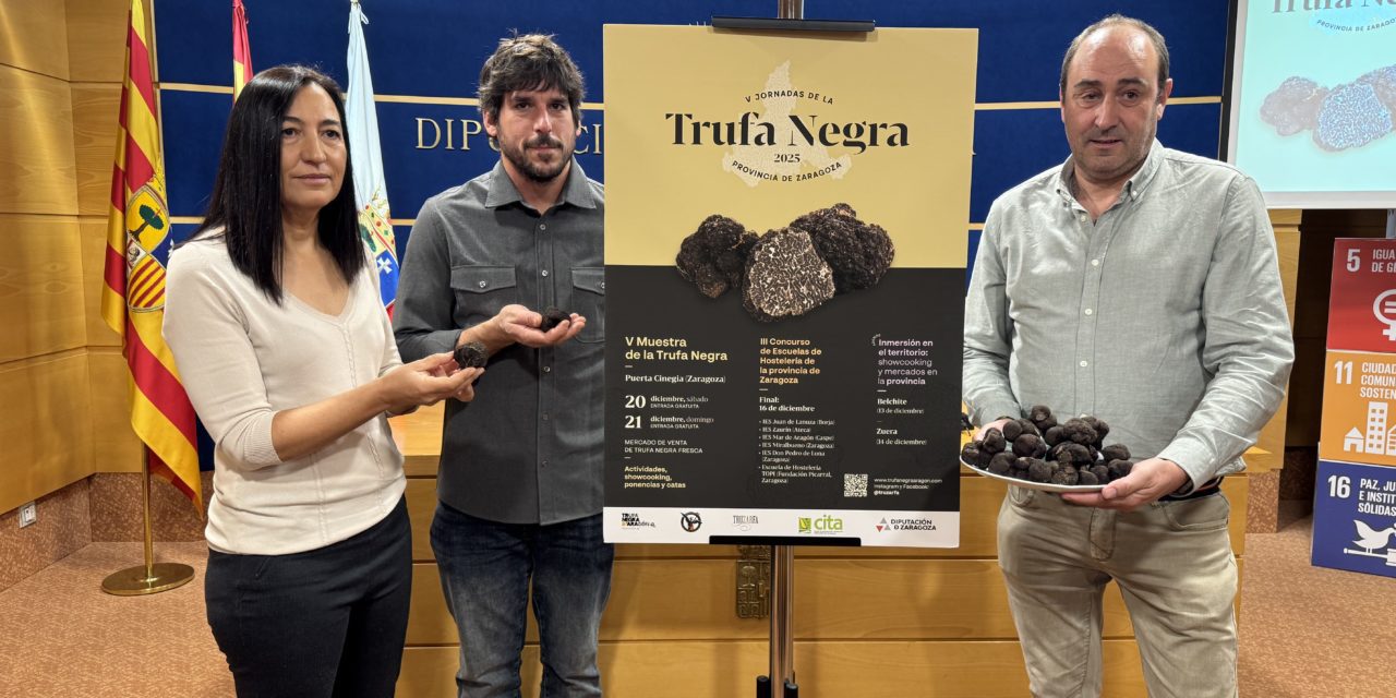 Las V Jornadas de la Trufa Negra de la Provincia de Zaragoza regresan con nueva ubicación de su mercado y mayor foco en el territorio