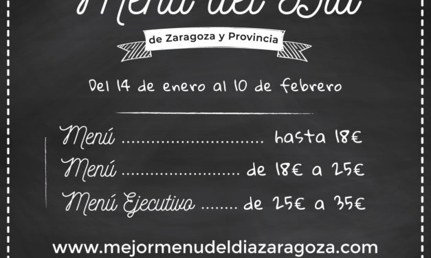 El público elige los mejores menús del día de Zaragoza y provincia