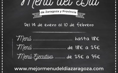 El concurso Mejor Menú del Día de Zaragoza y provincia comienza mañana con más de 55 restaurantes