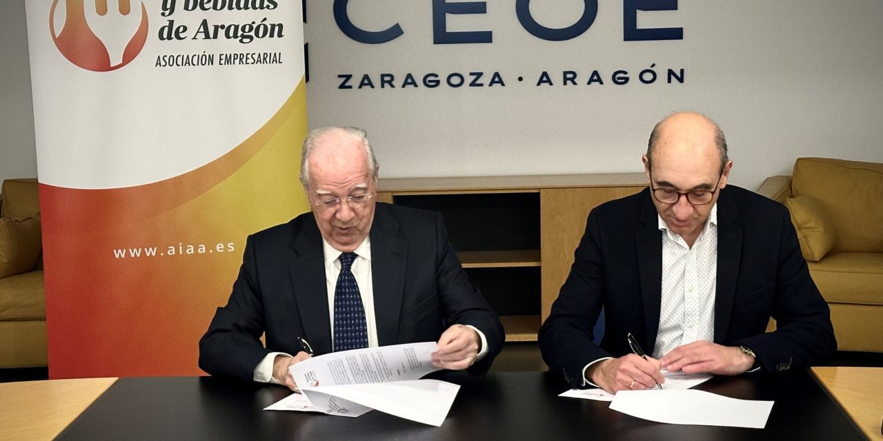 La Academia Aragonesa de Gastronomía y la Asociación Alimentos y Bebidas de Aragón sellan una alianza estratégica para potenciar el sector agroalimentario